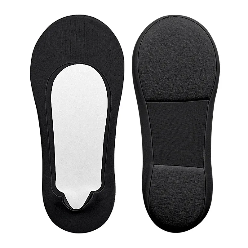 Women's Arch Invisible Low Cut Socks Soft Sponge Shock Absorption - Black