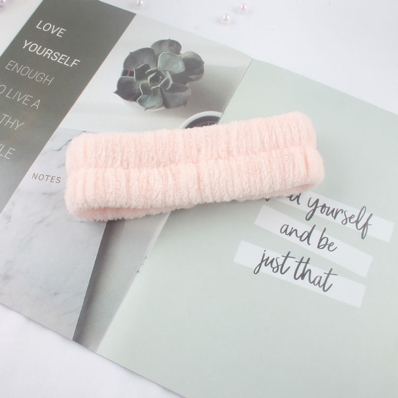 Simple Washing Face Hair Band Apply A Facial Mask Dedicated Hair Band Bud Pink - Shop at LoveMi