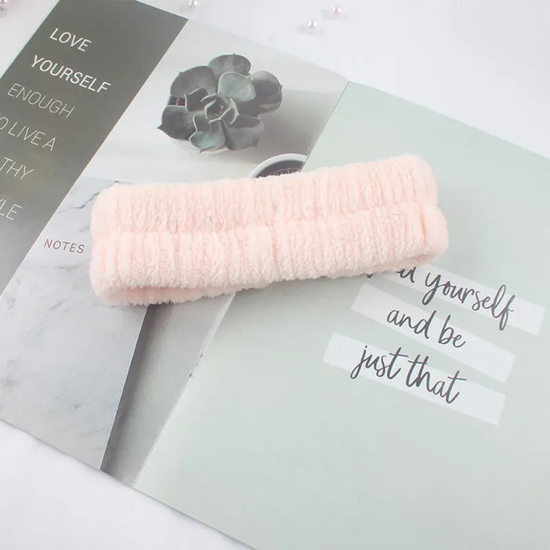 Simple Washing Face Hair Band Apply A Facial Mask Dedicated Hair Band - Bud Pink