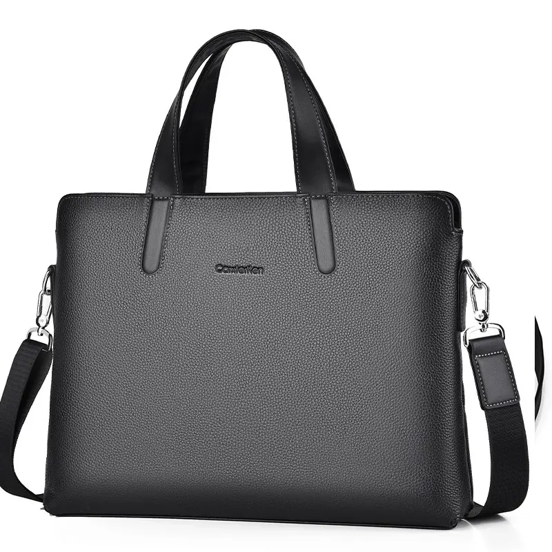 Large-capacity Crossbody Leather Briefcase