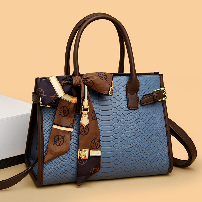 Snake-Print Leather Crossbody Bag, picture 4 of 7