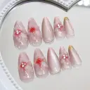 Three-dimensional Carved Cat's Eye Line Wearing Armor Removable Nail Sticker view 5