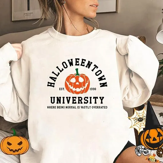 Fashion Print Round Neck Sweater White - Shop at LoveMi
