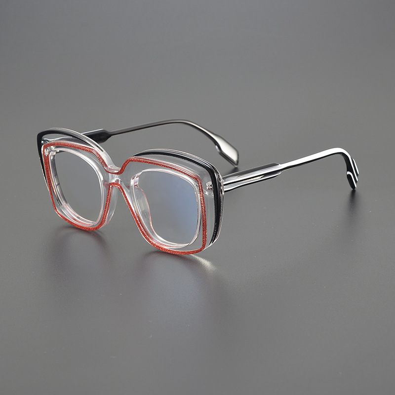 Fat Edge Large Frame Can Be Equipped With Myopic Anti Blue-ray Color Changing High Quality Retro Spectacle