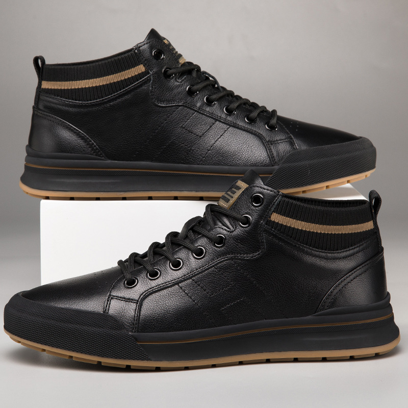 New Mens Invisible Mid-top Height-increasing Shoes