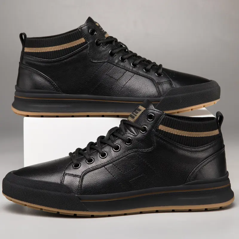 New Mens Invisible Mid-top Height-increasing Shoes