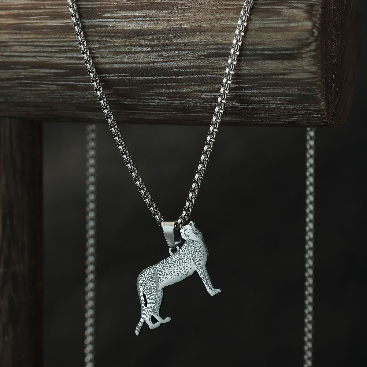 Cheetah Pendant Necklace