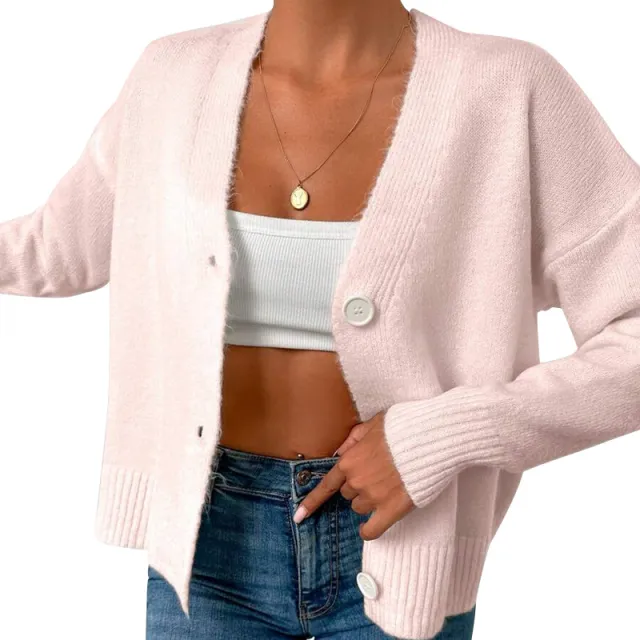 Long Sleeves Outer Match Women's Knitwear Sweater Pink - Shop at LoveMi