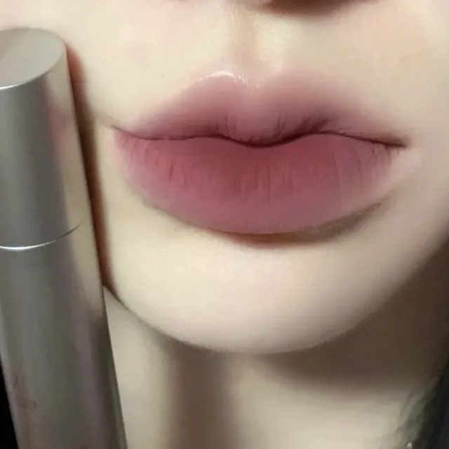 Small Silver Tube Matte Lip Gloss Velvet White Lip Mud Low Saturation Milk Tea Lipstick Dessert Wine Wild Meow - Shop at LoveMi