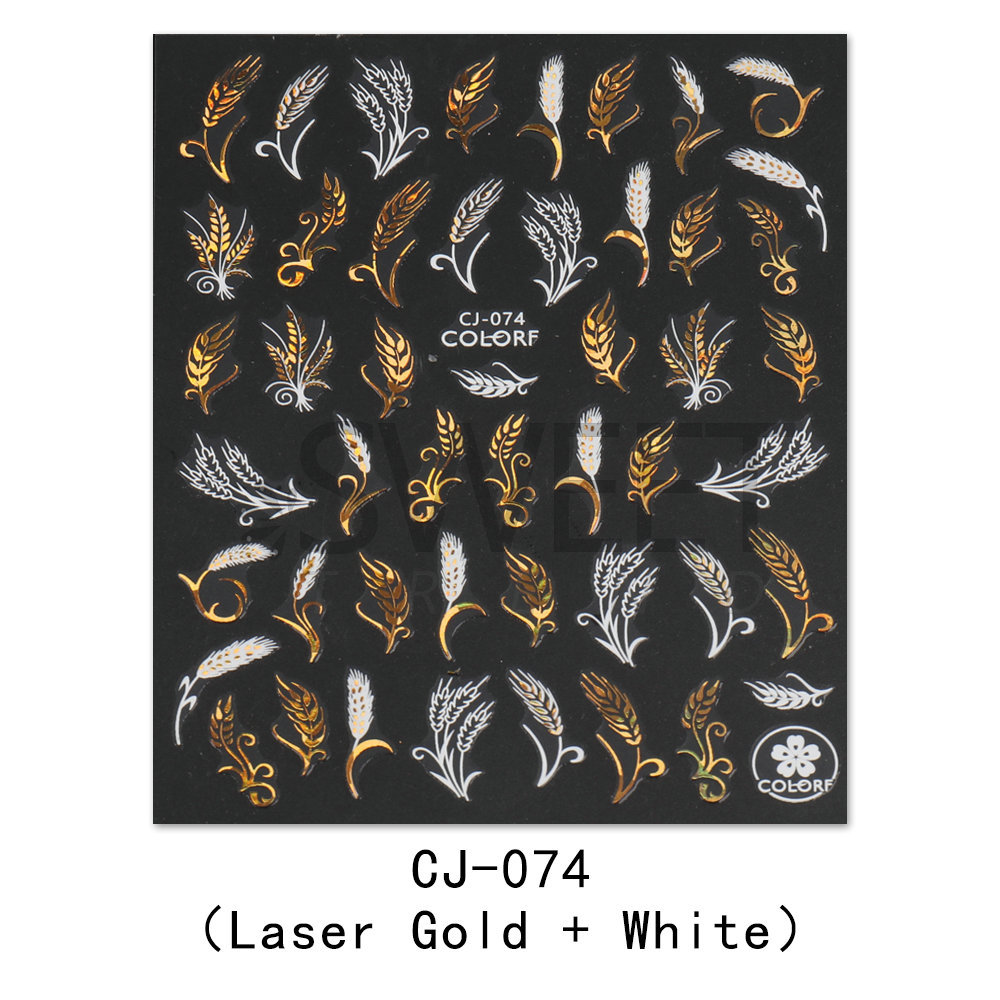 CJ074 Laser Gold White