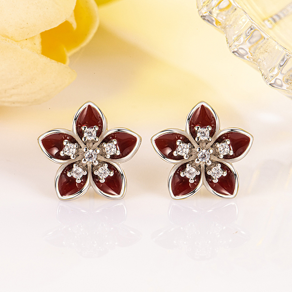 Retro Flower Five Faces Fashion Earrings