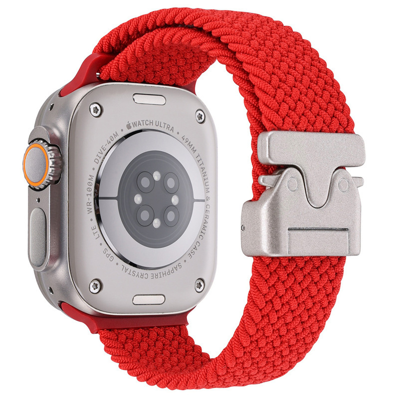 Parachute-buckle Braided Nylon Loop Watch Strap