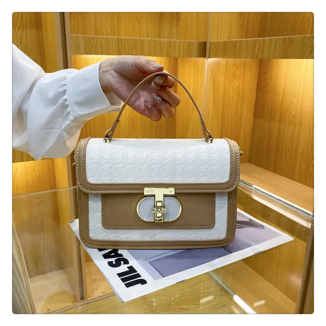 Popular Small Square Style New Stylish Good Texture Women's Shoulder Messenger Bag Brown - Shop at LoveMi