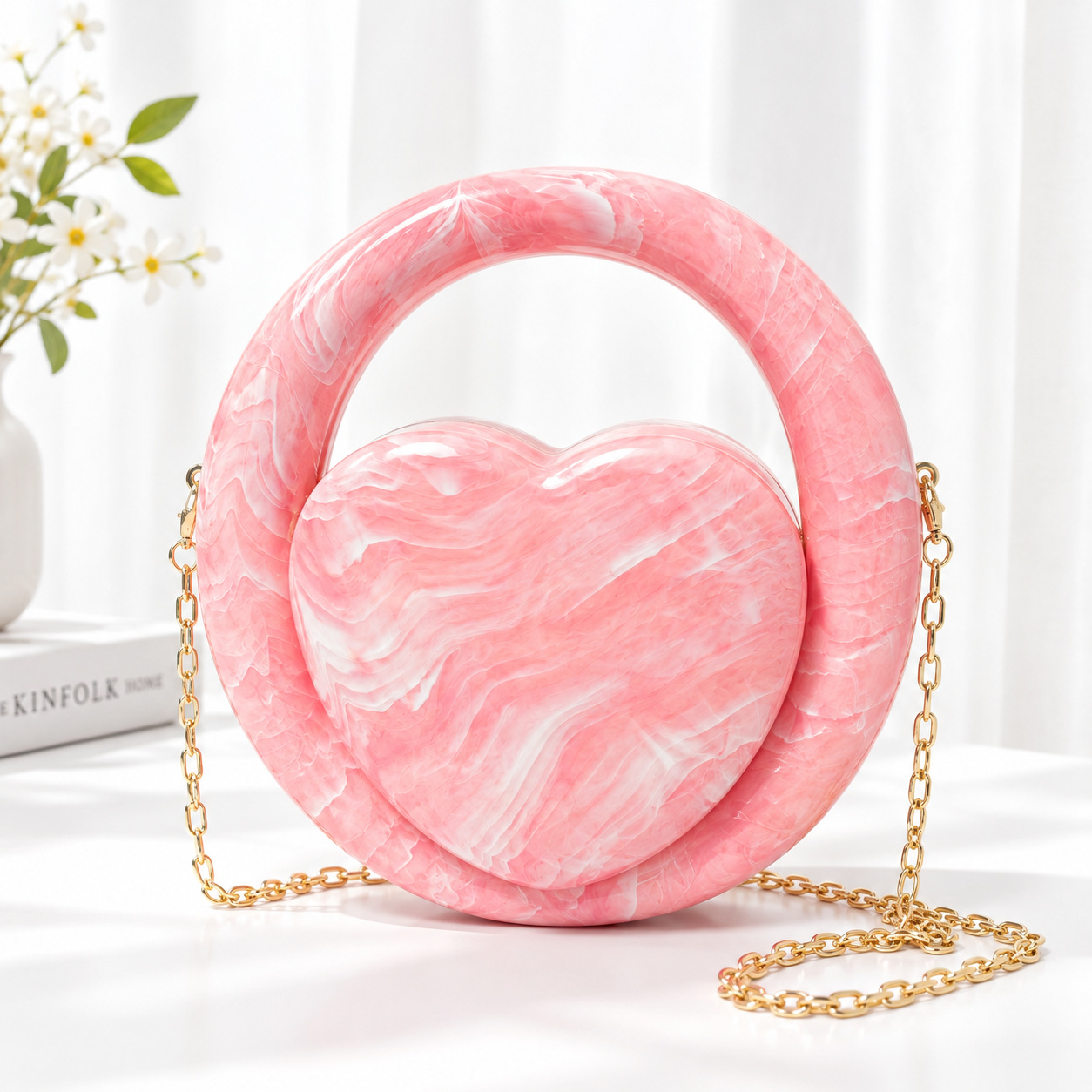 Cœur Marbré Marbled Heart Evening Clutch 4
