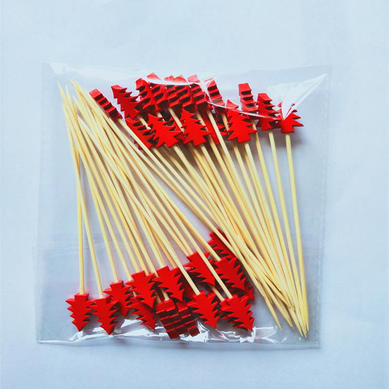 Title 11, Fruit Toothpick Disposable Bamboo Stick Snowfla...