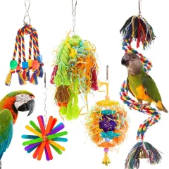 Parrot Gnawing Toy Cotton - 5 Pieces Suit - View 1