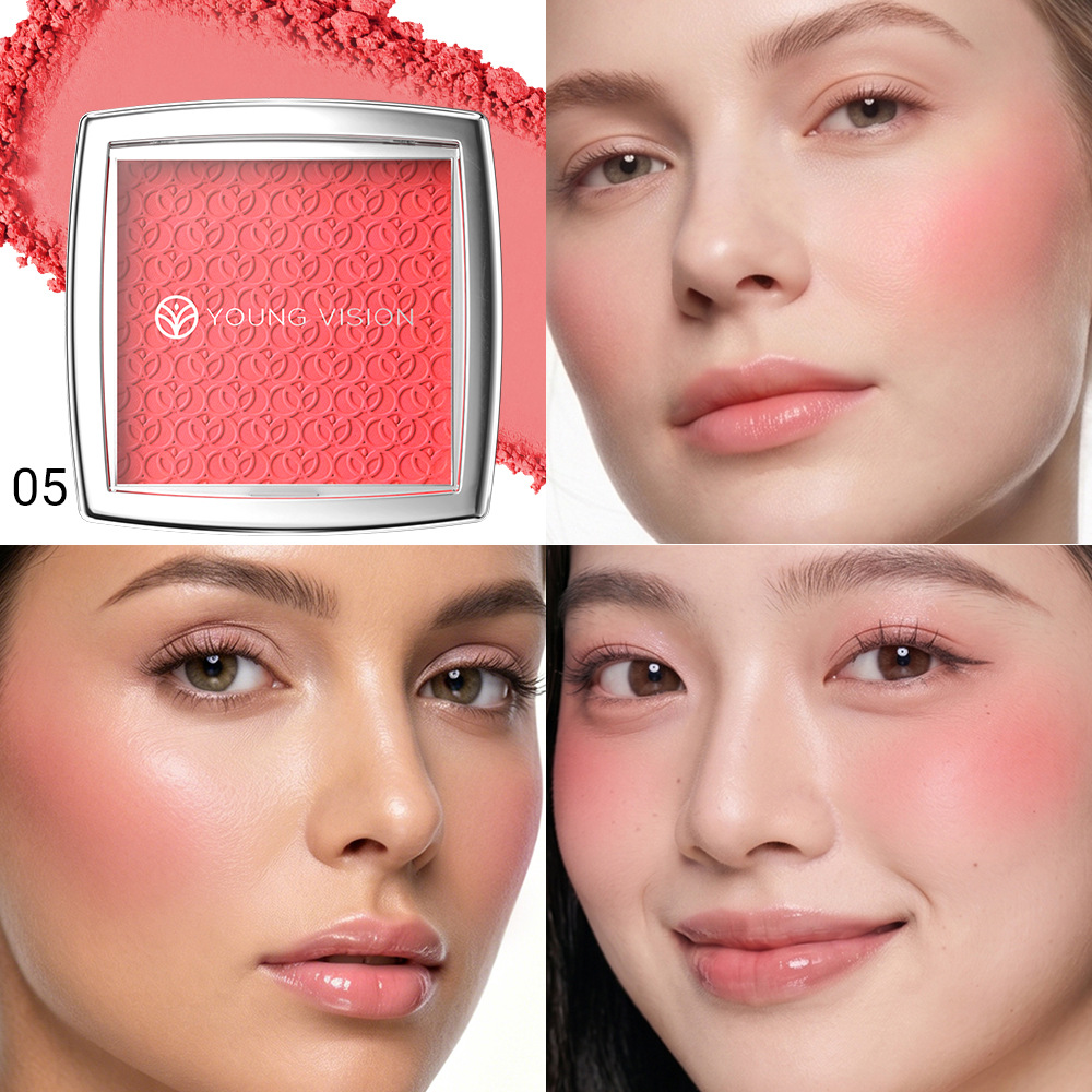 7-Color Soft Mist Embossed Blush Palette