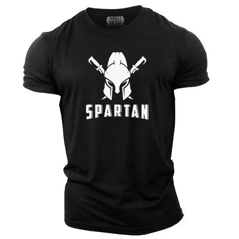Fitness Sparta Pullover T-shirt Men's Sports Short Sleeve