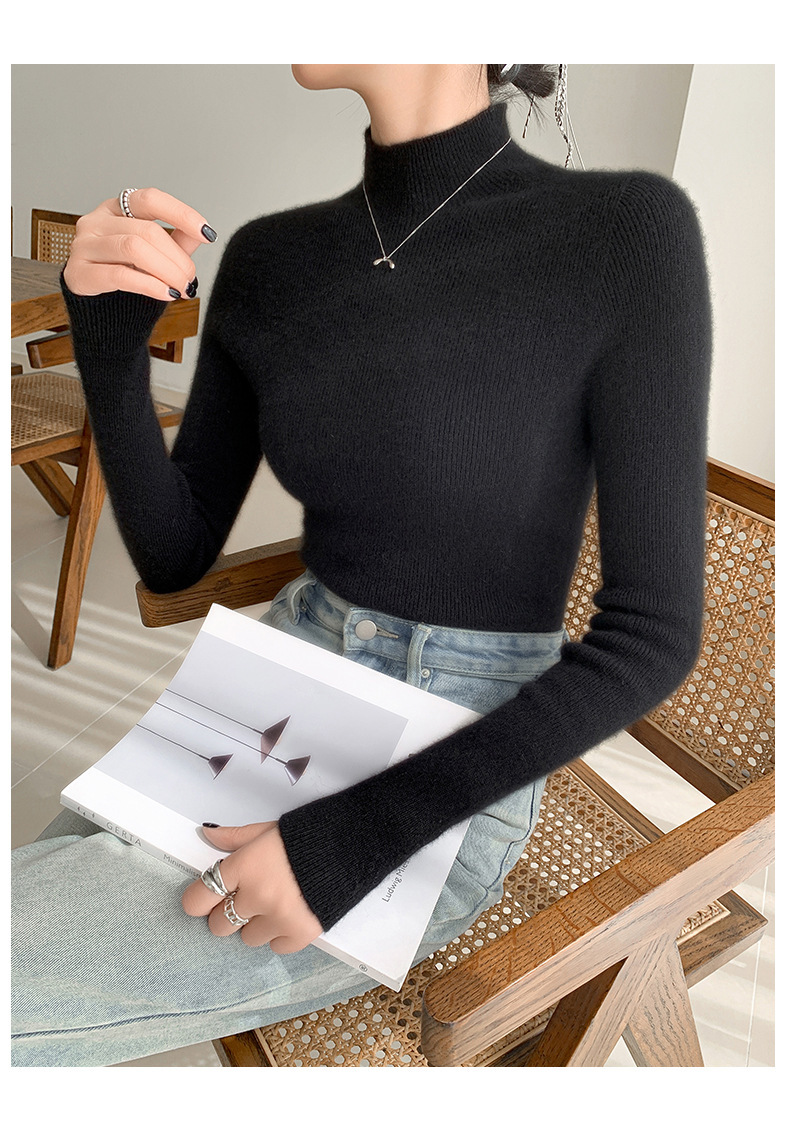 Title 9, Seamless Half Turtleneck Cashmere Autumn And Wi...