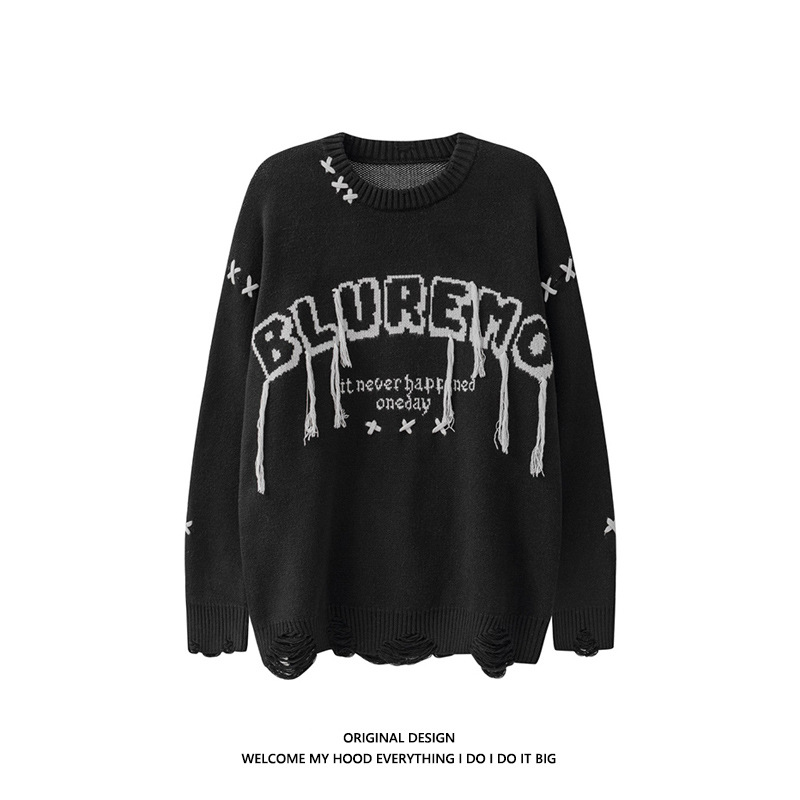 Original Men's And Women's Round Neck Knitted Sweater