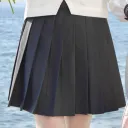 Gray Pleated Skirt