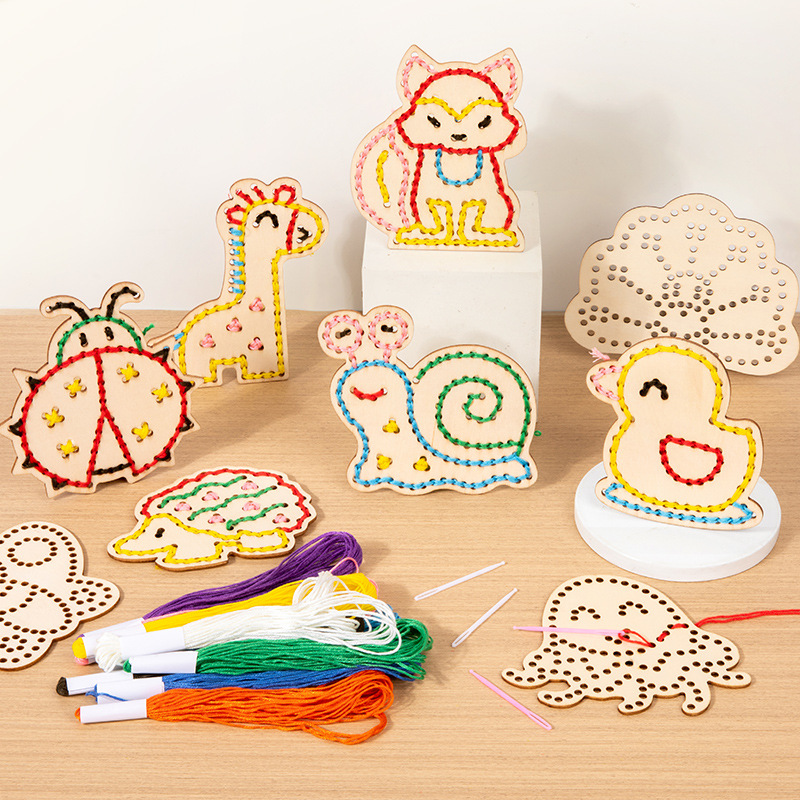 Handmade Embroidery Rope Game Thinking Hand-eye Coordination Educational Toys — image 1