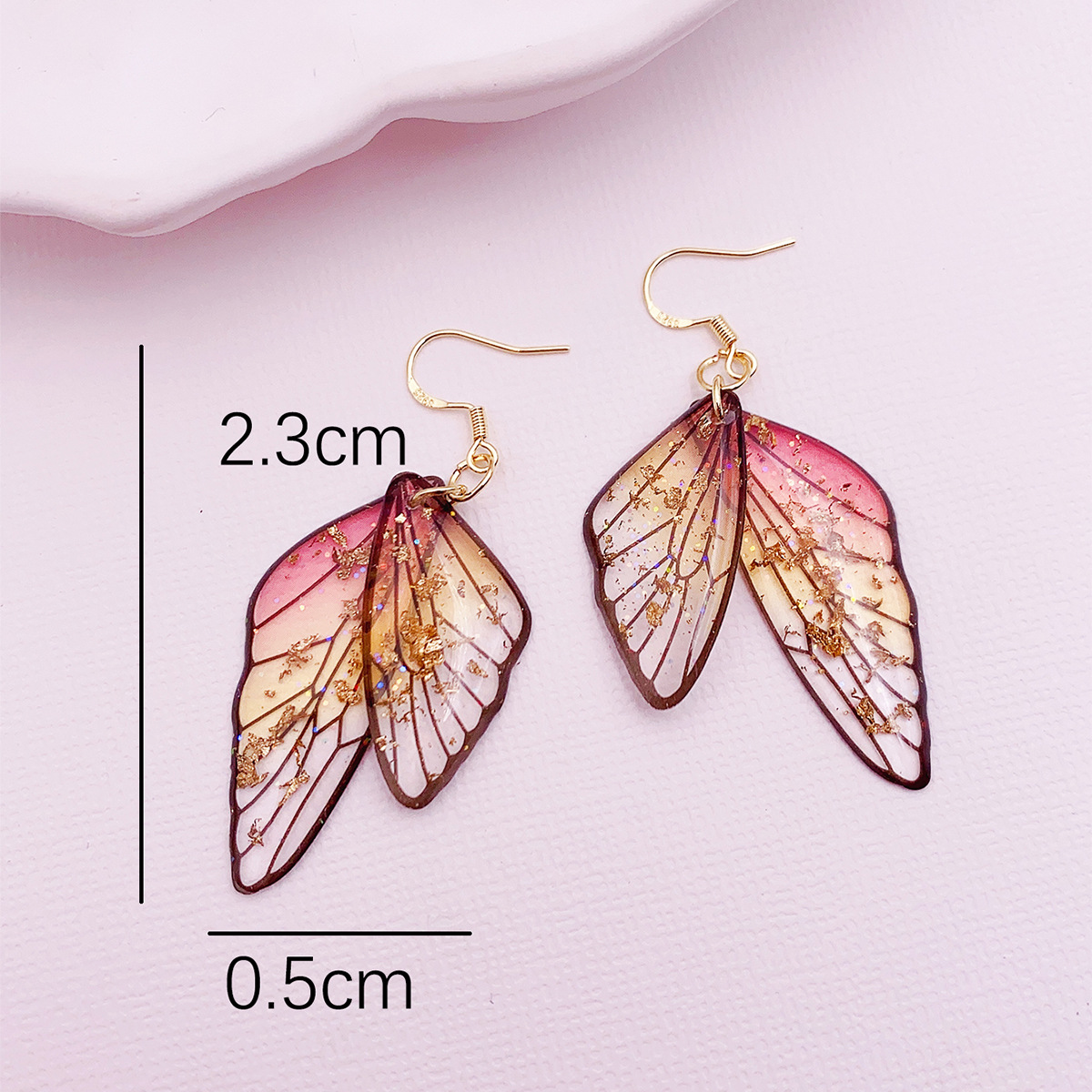 Butterfly Wings Earrings High-grade Personality Design Cicada Wings Retro Europe And America