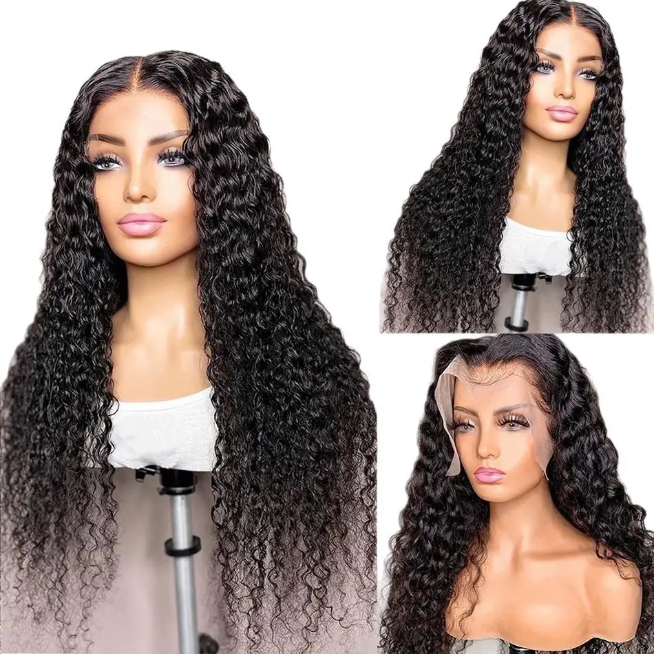 Womens Frontal Water-wave Curly Wig