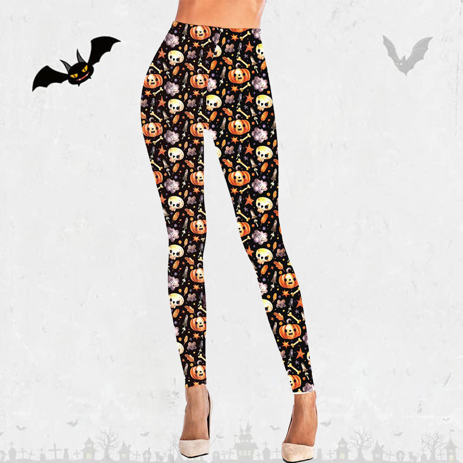 Title 7, Europese Halloween Dames Casual Sport Leggings ...