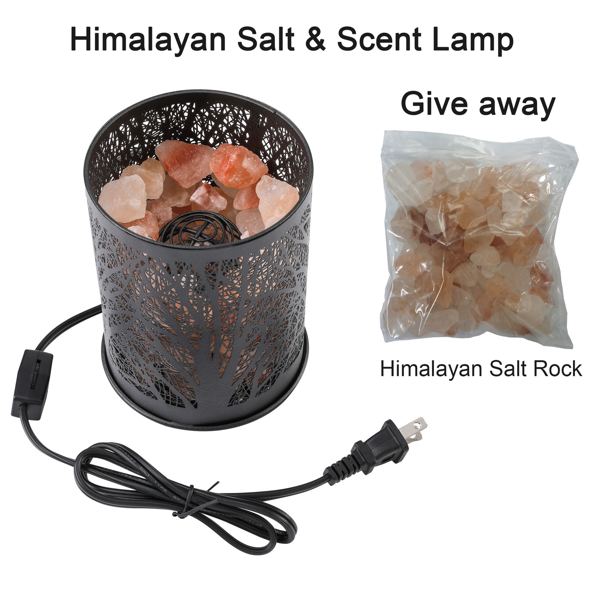 Title 2, Himalayan Salt Stone Suction Lamp Fragrance Lamp