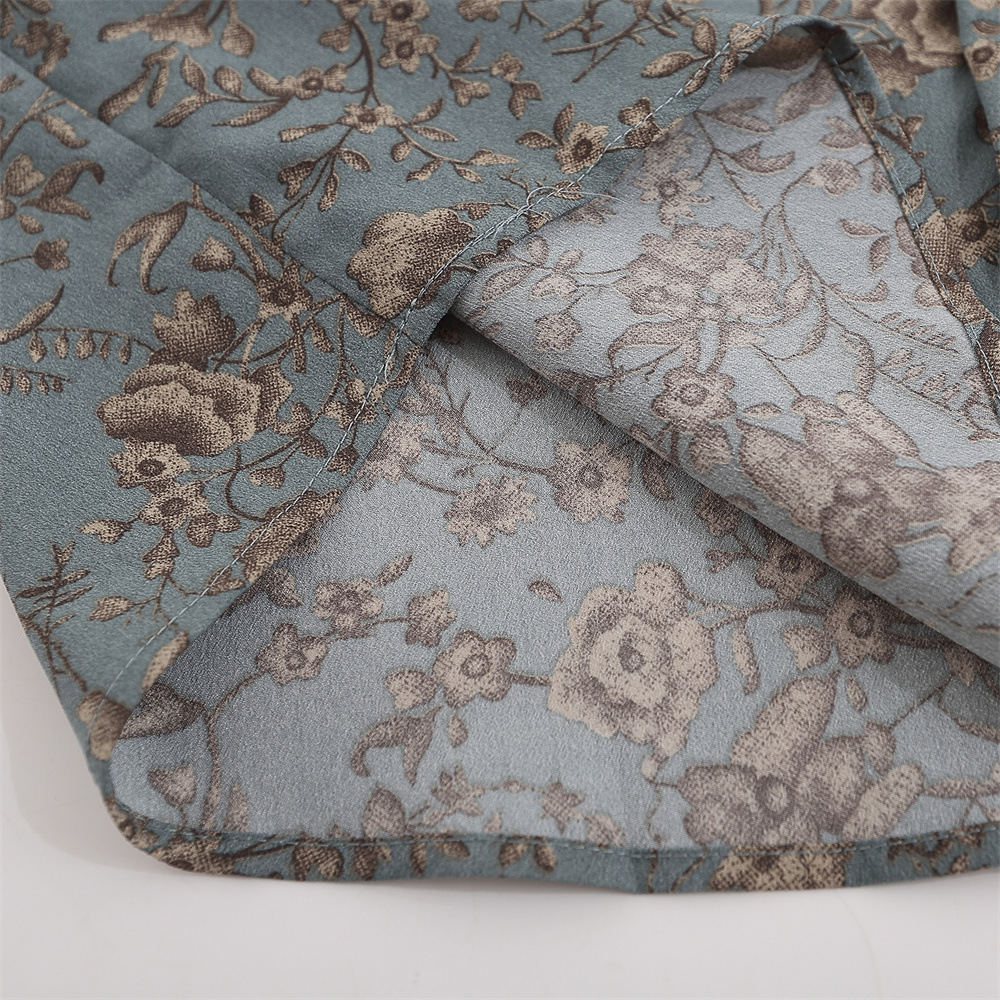 Floral Shirt Men's Loose Casual Polo Collar Cardigan