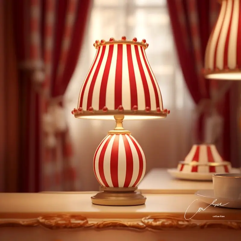 American Circus Table Lamp Retro Bedroom Bedside