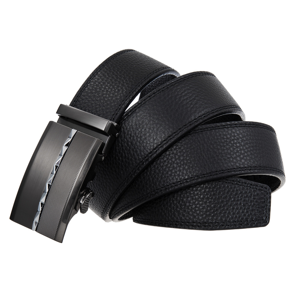 Title 8, New Mens Automatic Buckle Leather Belt