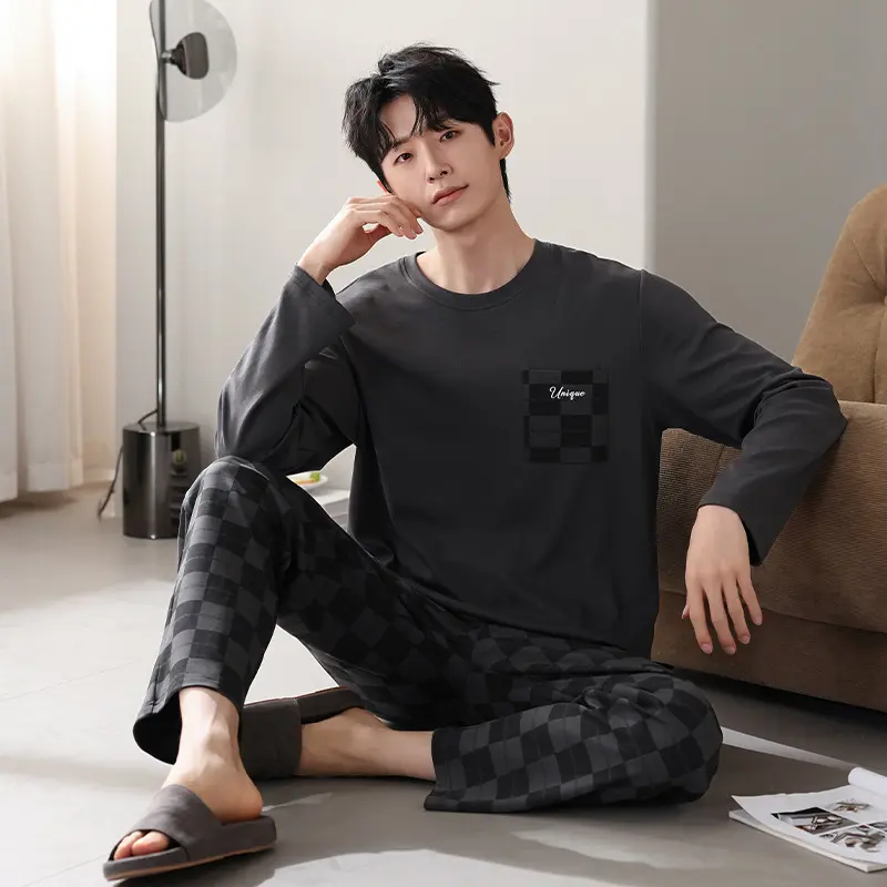 New Cotton Long Sleeve Full Casual Homewear