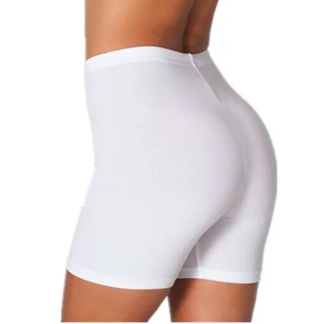 Large Size Solid Color Thin Leggings Sports Shorts White - Shop at LoveMi
