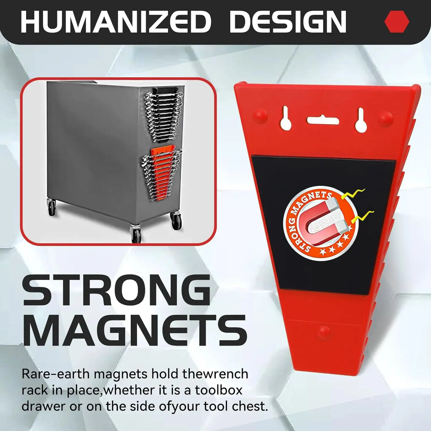 Magnetic Wrench Holder Removable Storage Rack