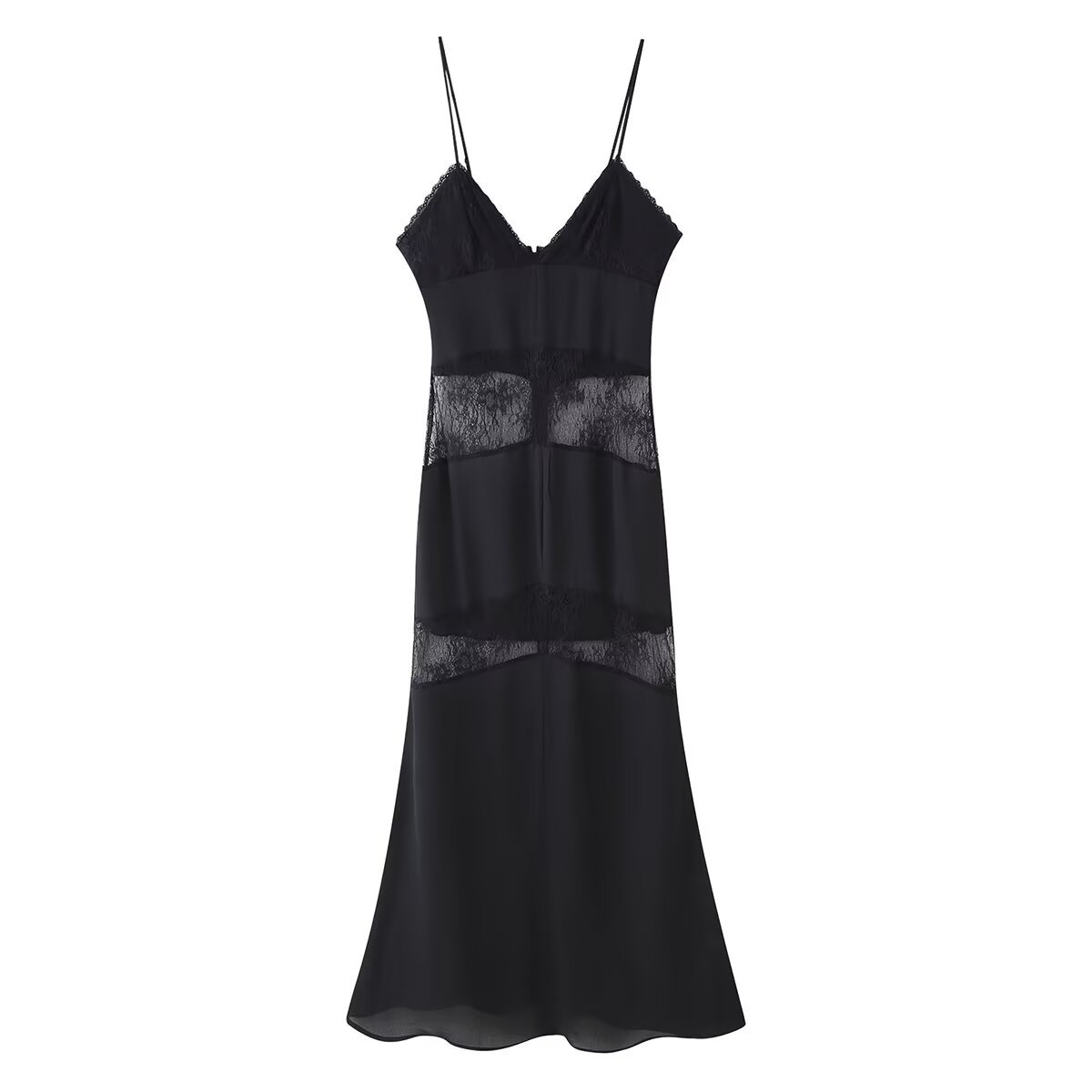 Spring New European And American Style Lace Slim Fit Patchwork Sexy Strap Dress - Shop at LoveMi