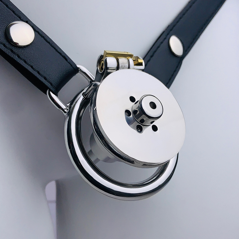 Arc Ring Wear Suit Single And Double Stainless Steel Negative Series Men's Chastity Lock 19