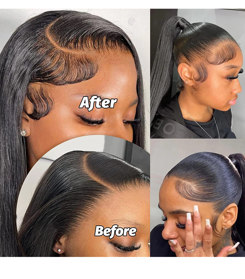 Real Hair Hairline Stickers Wig Bangs Sideburns Stickers — foto 4