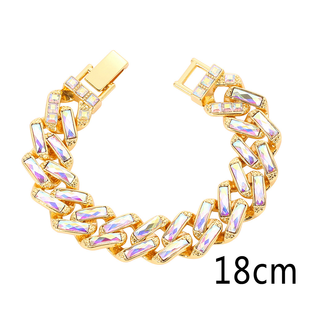 Men's Miami Cuban Ornament Full Diamond Bracelet