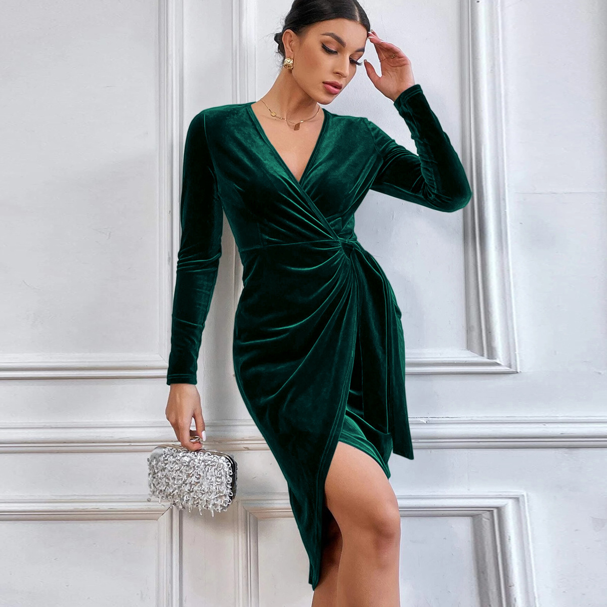 Irregular Dress Cocktail Gown For Women