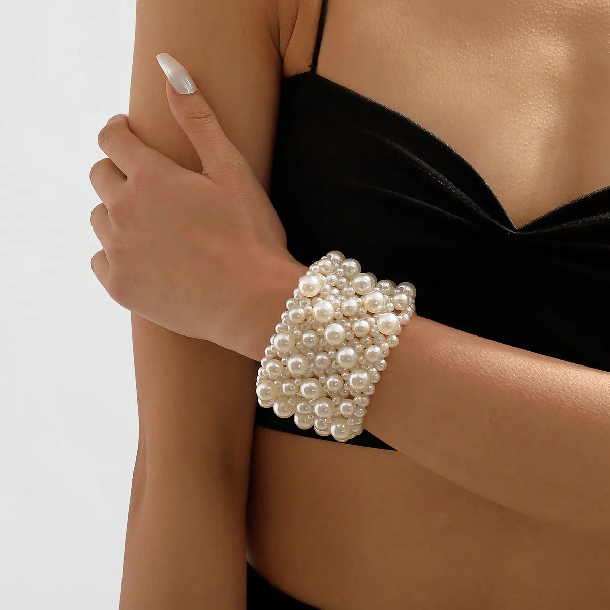 Retro Geometric Beaded Bracelet
