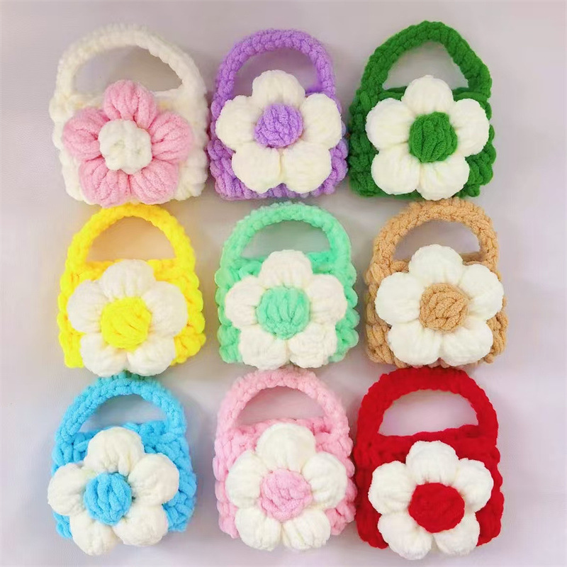 Finished Crocheted Camellia Earphone Case