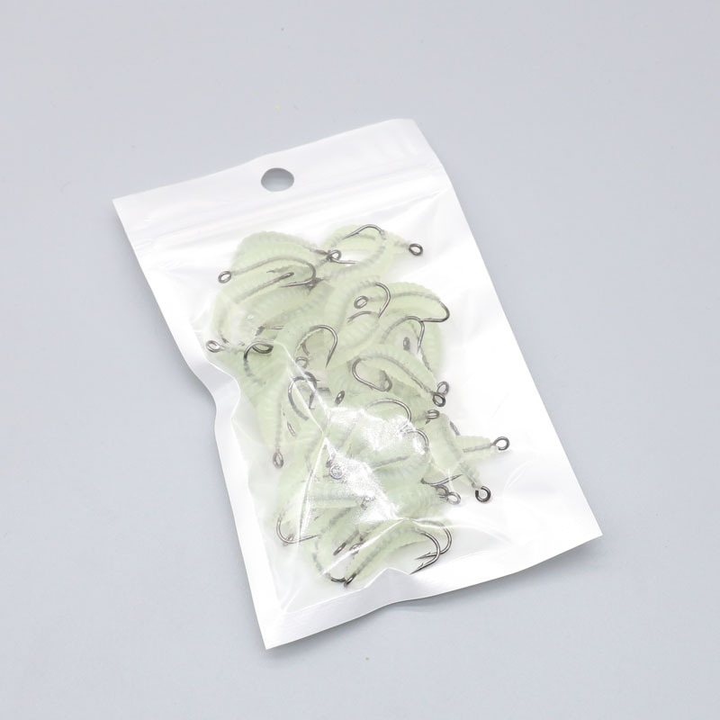 Bionic Maggots With Hook Soft Bait Lure Suit