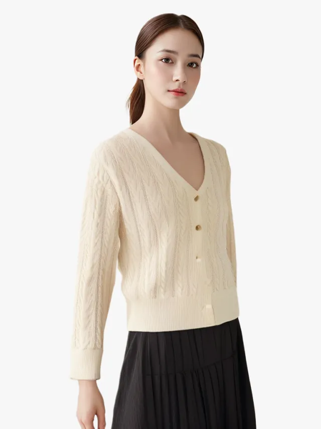 Temperament Women's Knitwear Loose Plus Size Solid Color Beige - Shop at LoveMi