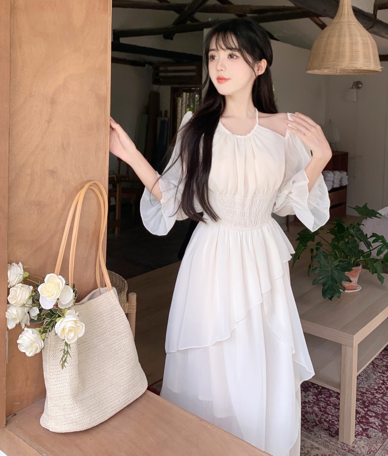 Halter Off-Shoulder Dress, picture 5 of 9