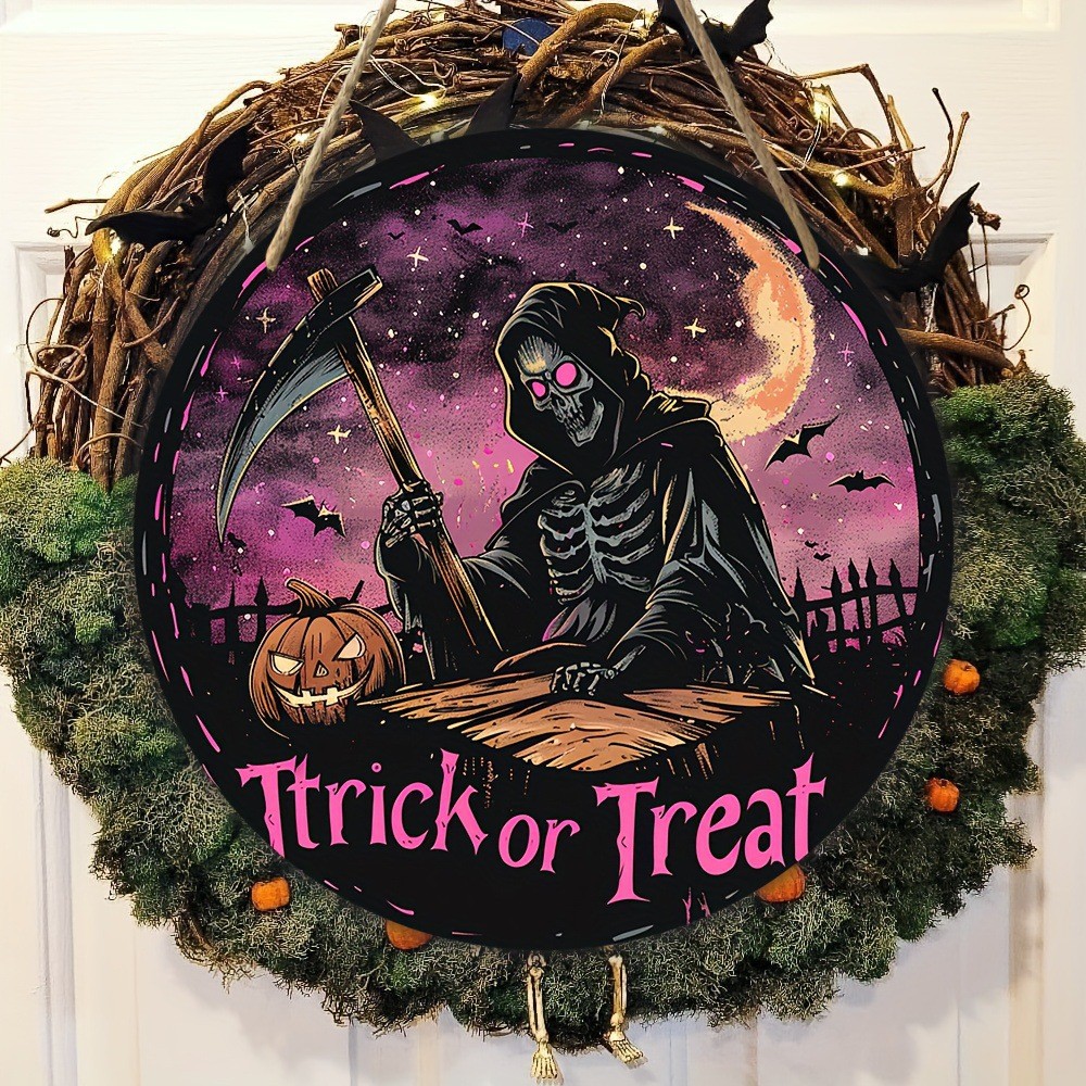 Title 5, Halloween Wooden Doorplate Home Decoration