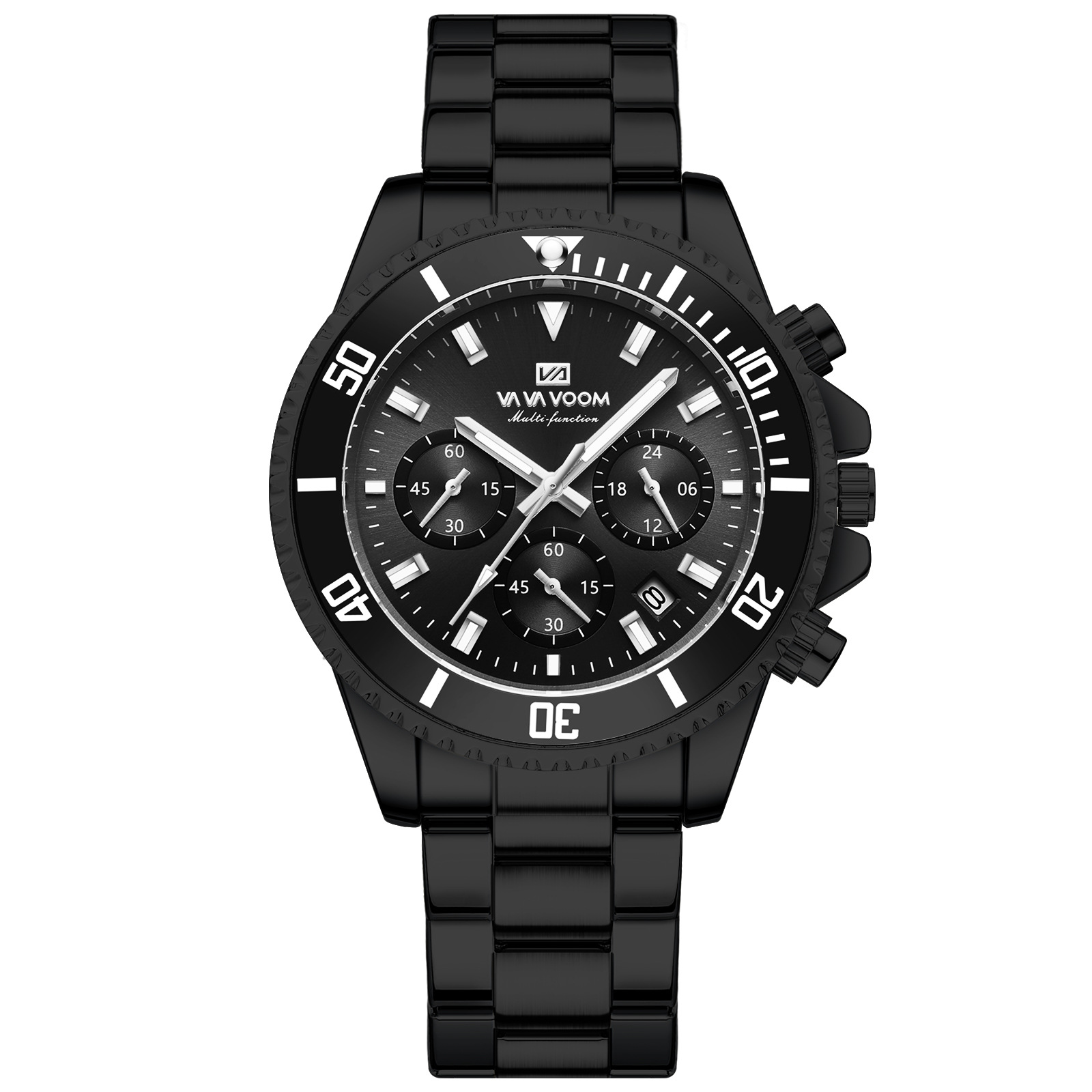 Multifunctional Three-eye Quartz Watch Waterproof And Luminous 9
