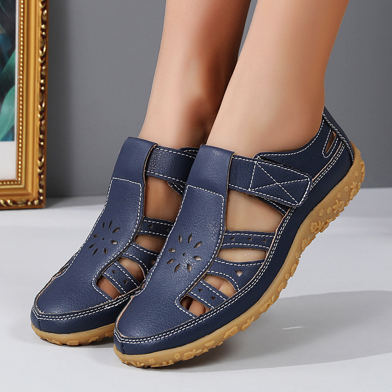 Women's Beach Sandals Hollowed Fashion Flat - Picture 2 of 6