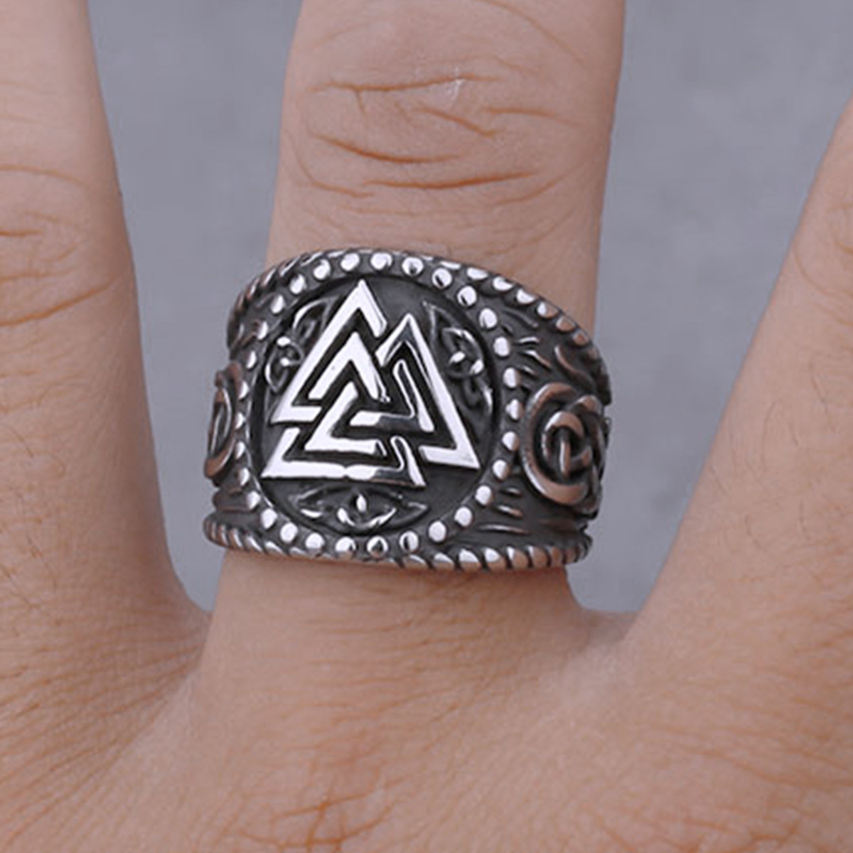 Hip Hop Style Men's Fashion Stainless Steel Ring